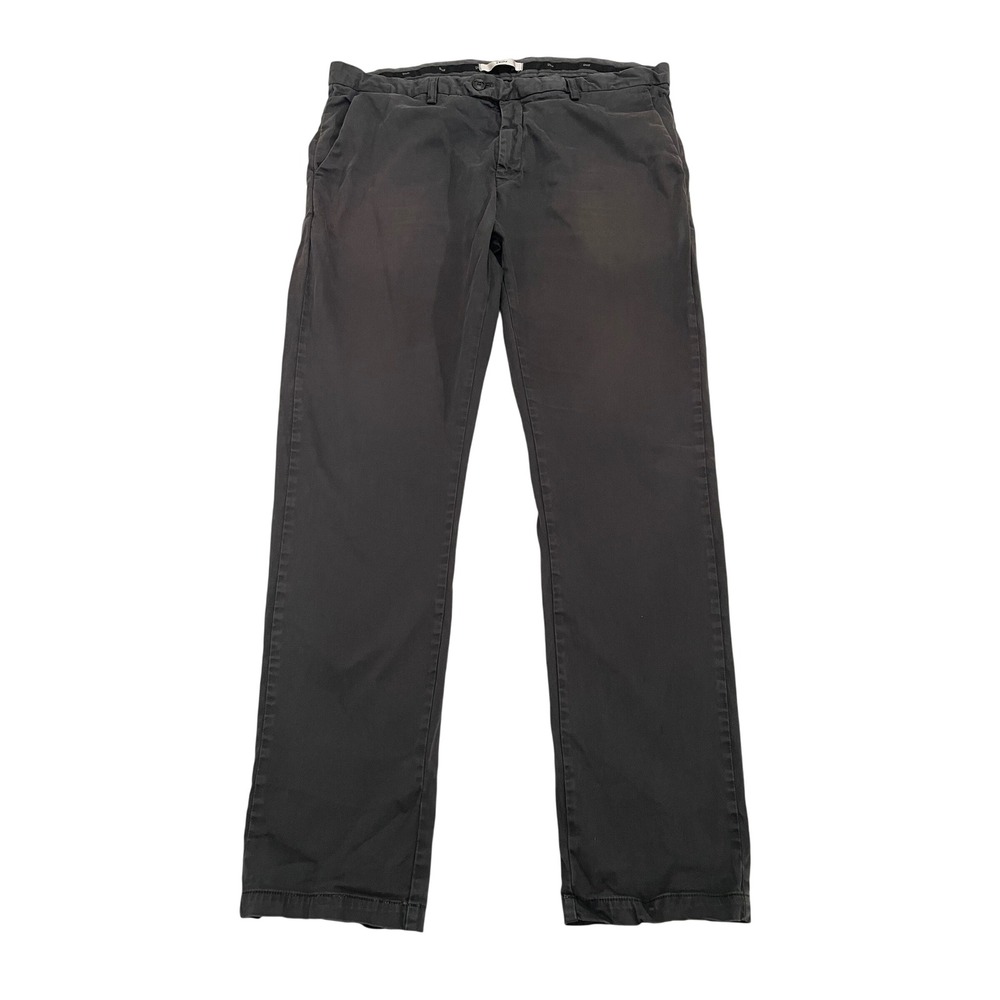 Dior Chino Pants Mens 38 Gray Cotton Blend Straight Leg Made in Italy (READ)